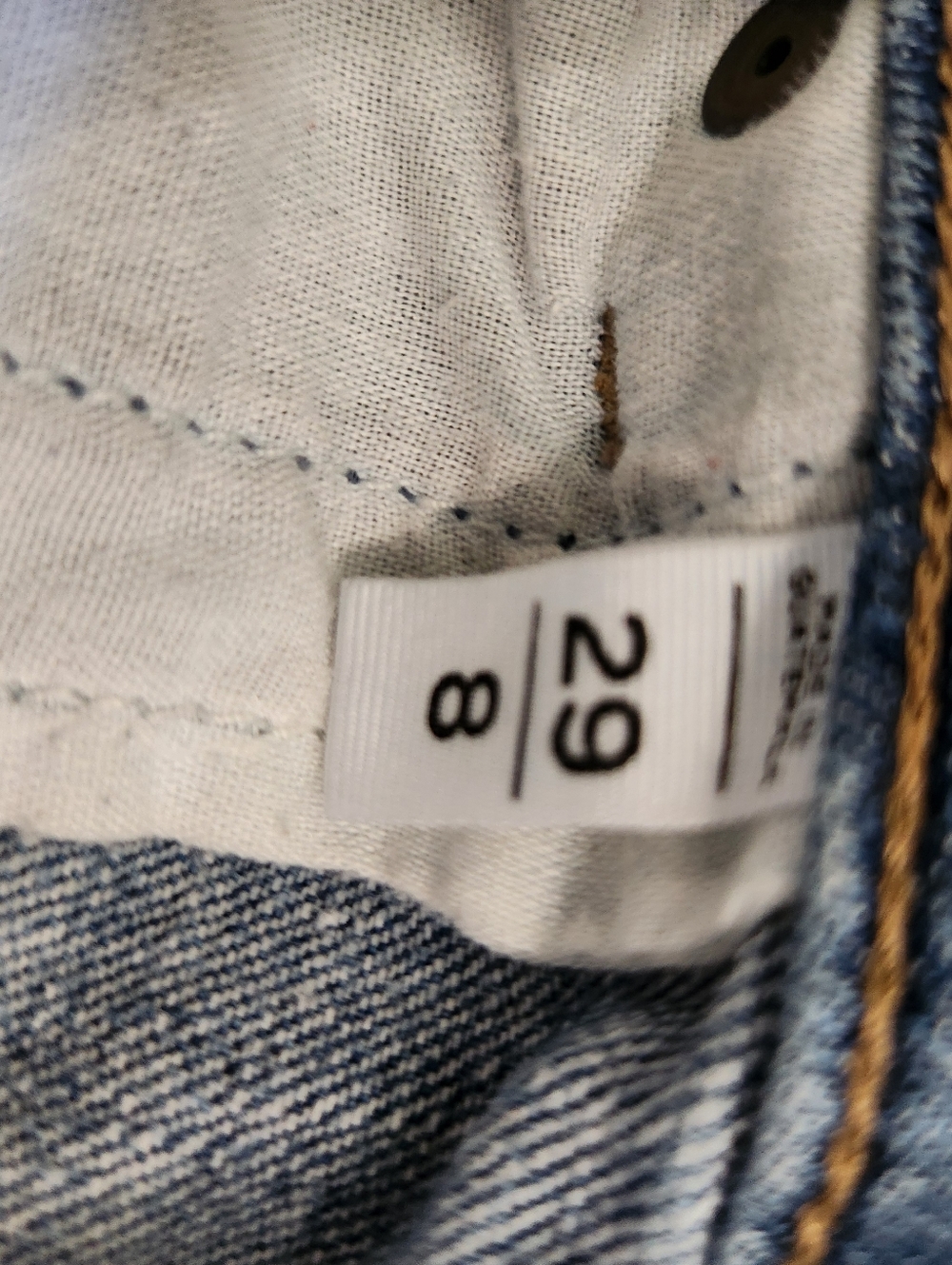 LOFT Distressed Denim Bermuda Shorts - Blue Size 29 - Picture 3 of 8